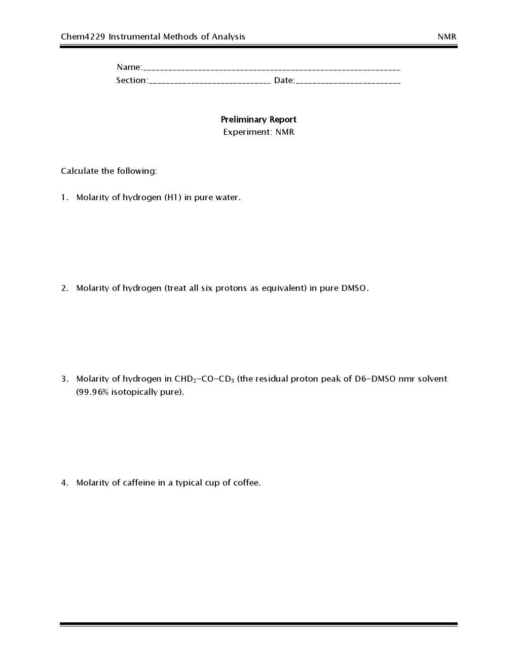 09 Nmr Prelab Assignment 000