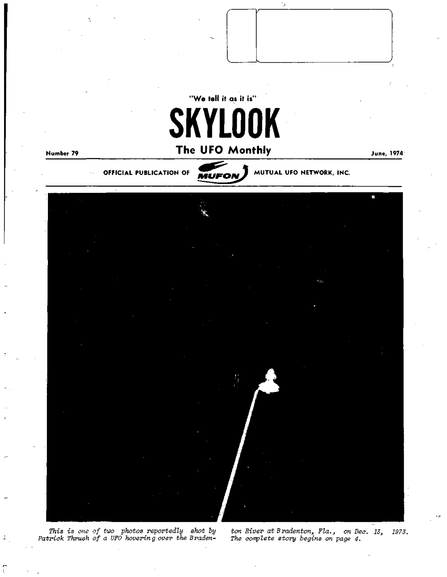Mufon Ufo Journal 1974 6 June Skylook Page 1
