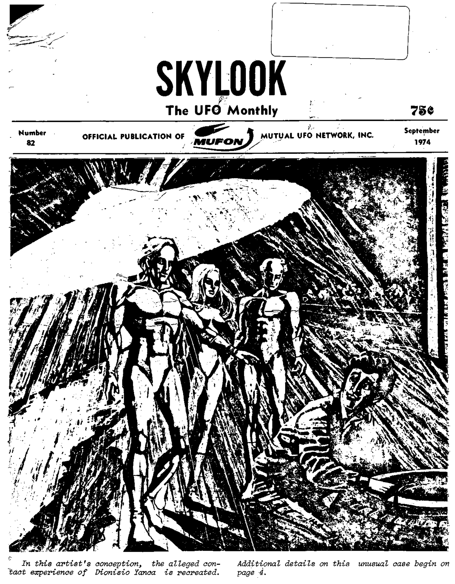 Mufon Ufo Journal 1974 9 September Skylook Page 1