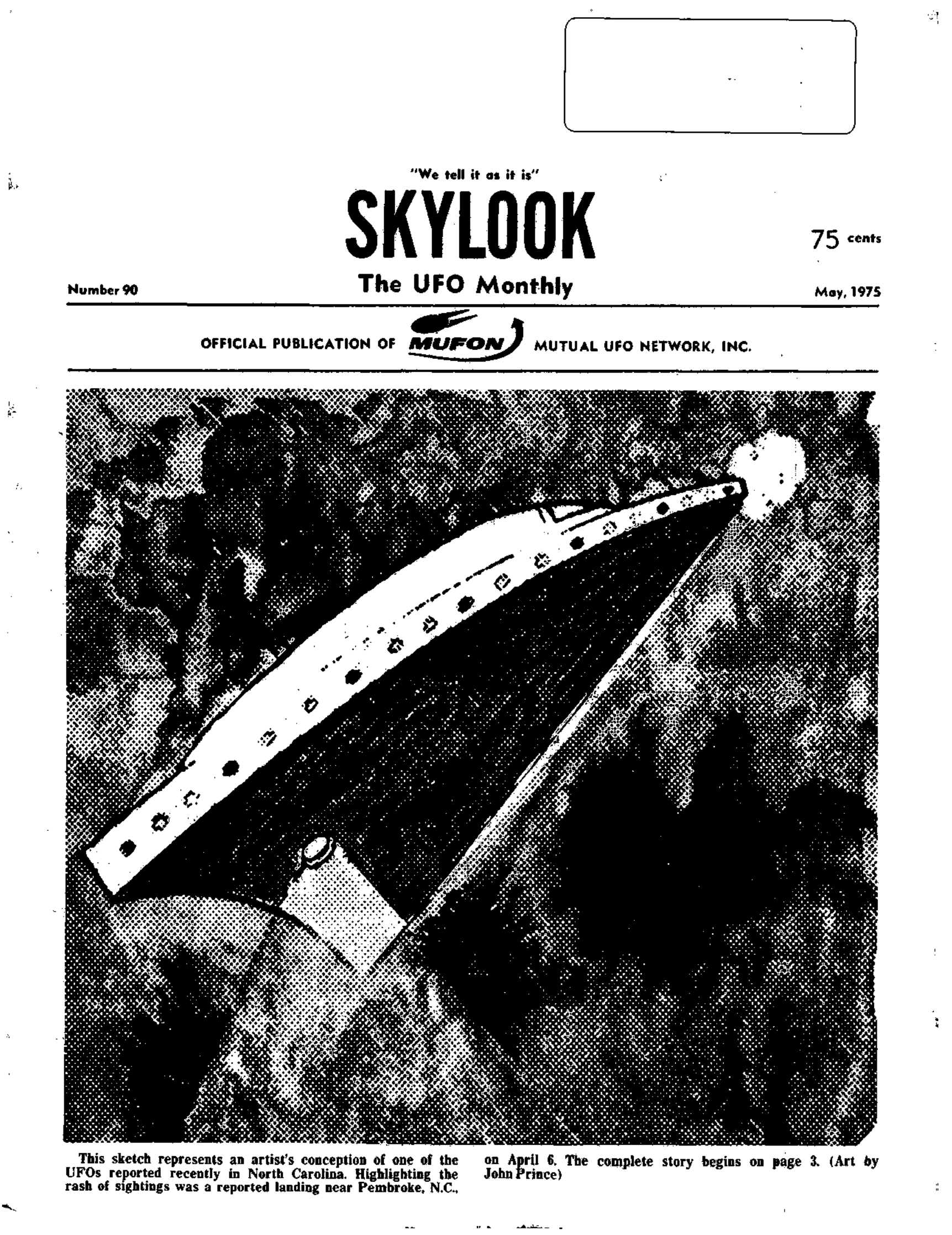Mufon Ufo Journal 1975 5 May Skylook Page 1