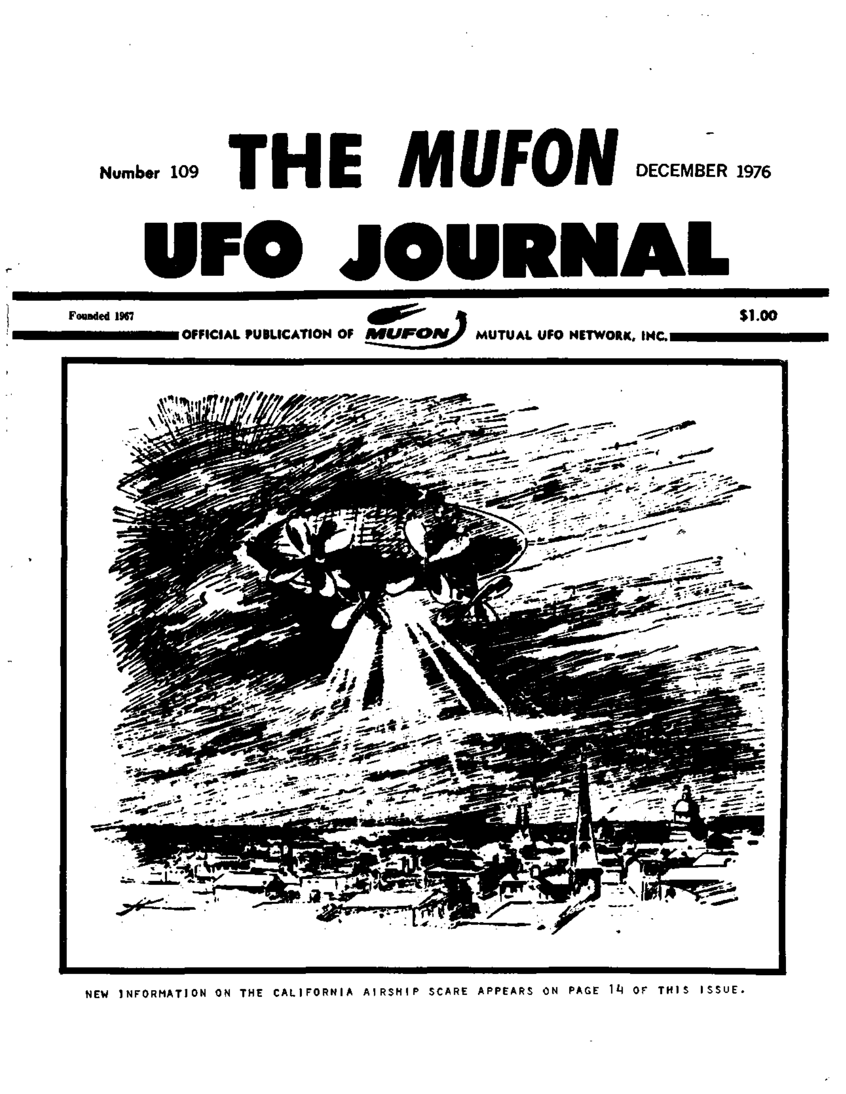 Mufon Ufo Journal 1976 12 December Page 1