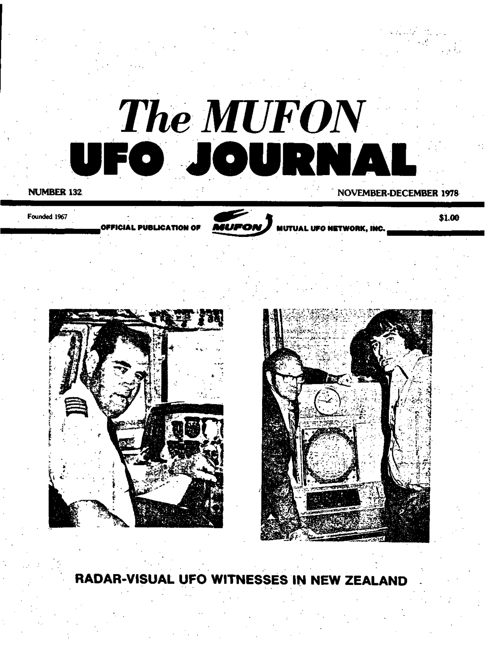 Mufon Ufo Journal 1978 11 12 November December Page 1