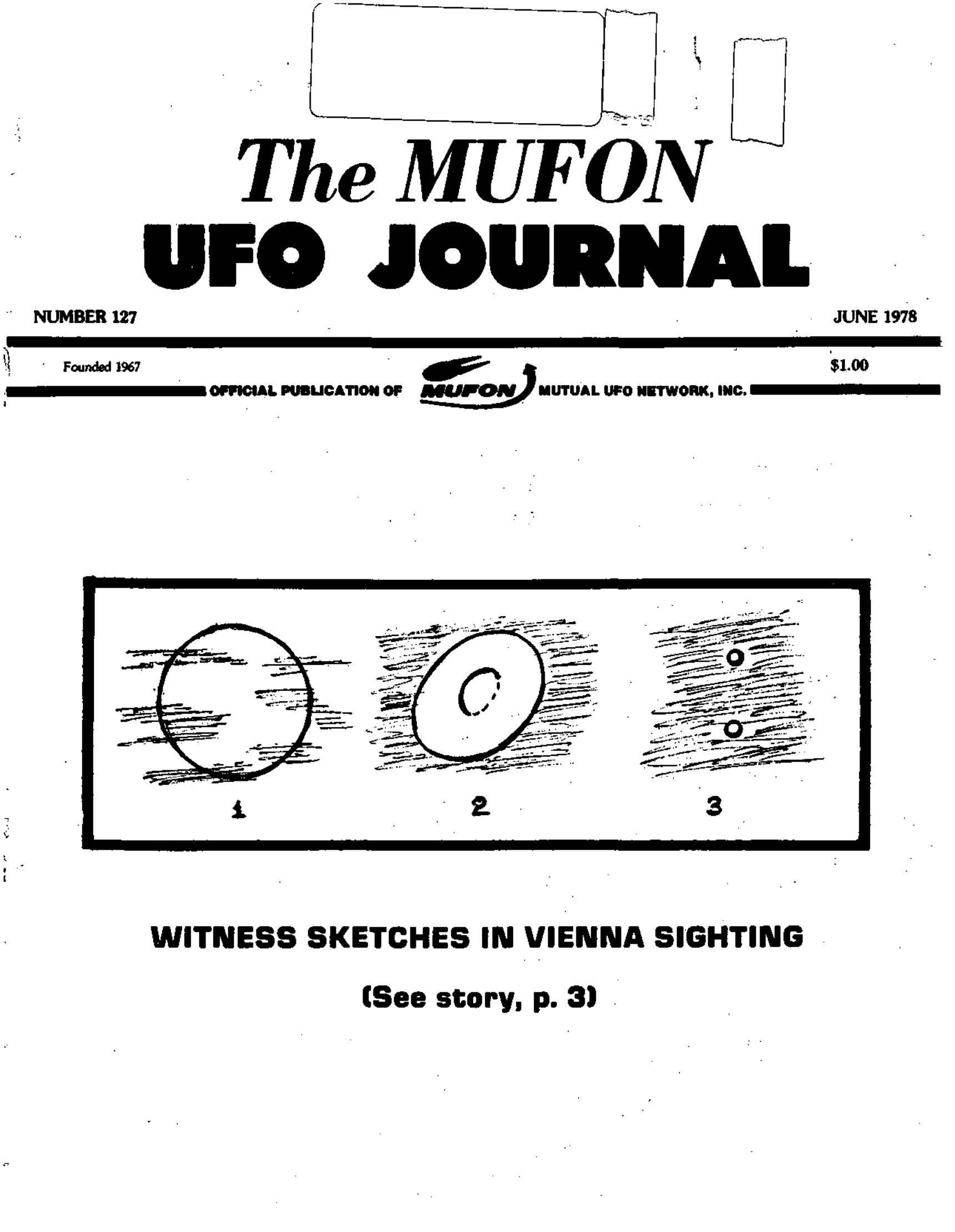 Mufon Ufo Journal 1978 6 June Page 1