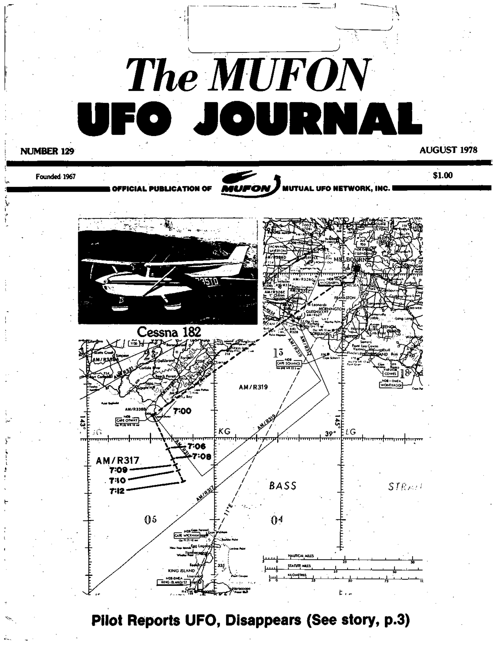 Mufon Ufo Journal 1978 8 August Page 1