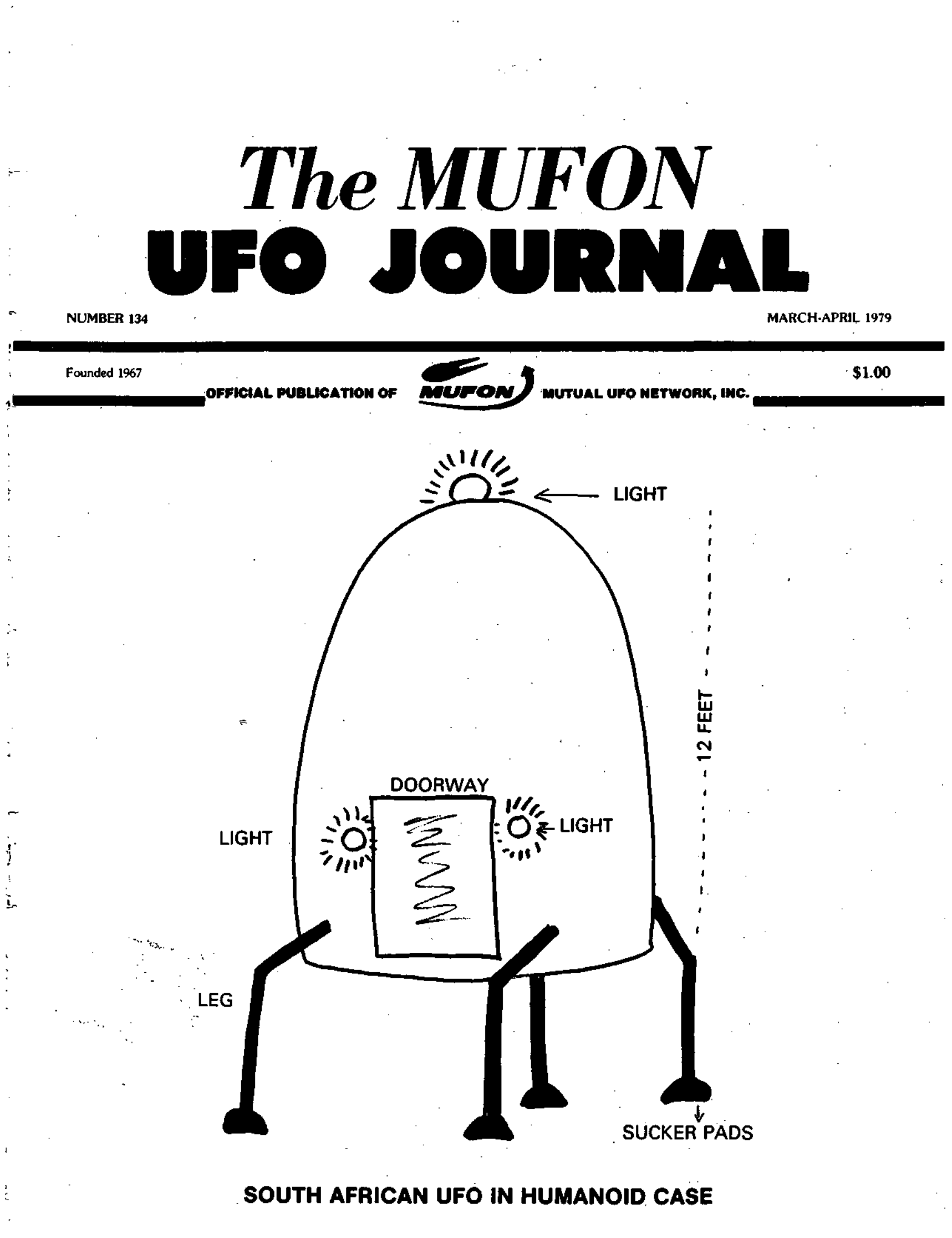Mufon Ufo Journal 1979 3 4 March April Page 1