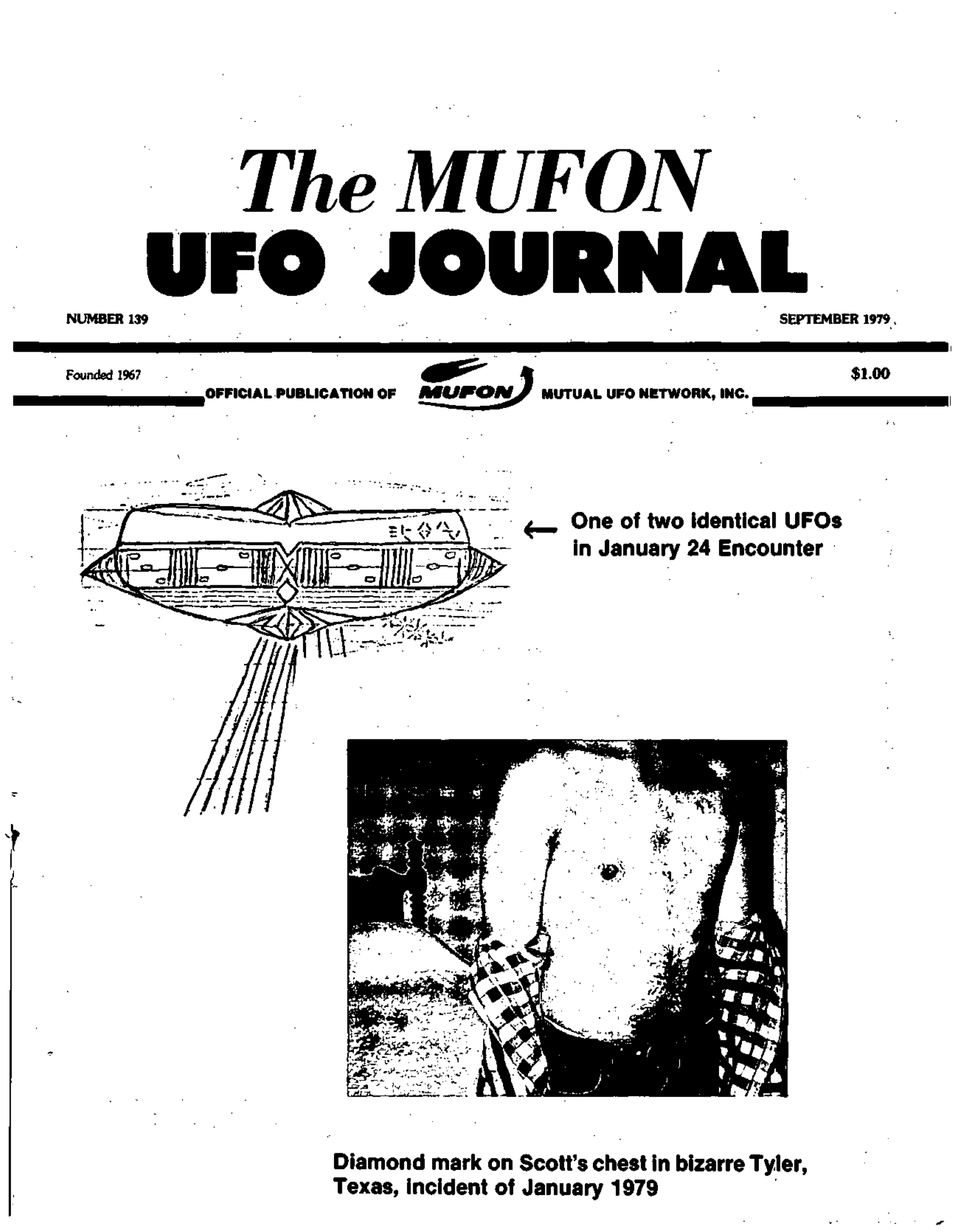 Mufon Ufo Journal 1979 9 September Page 1