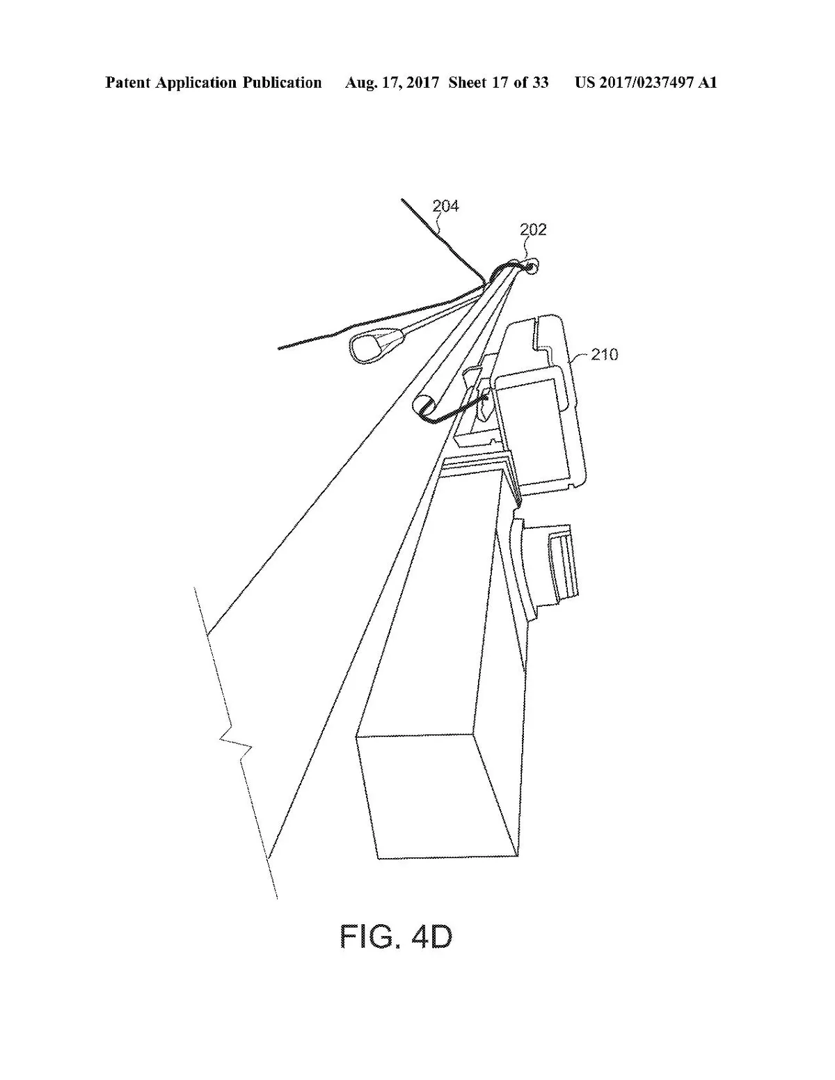 Illustration of a QUASAI wireless communication system, depicting components arranged in a 3D perspective view from a patent application