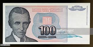 100 Dinar Banknote Featuring Nikola Tesla 100 Dinar banknote featuring Nikola Tesla