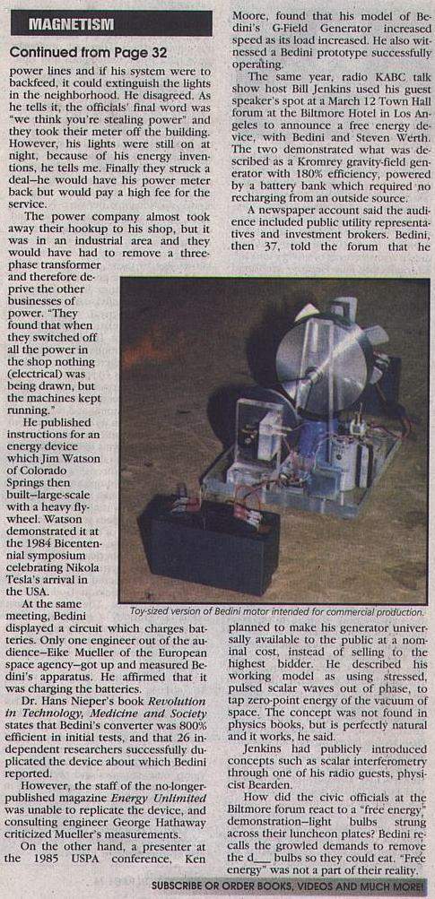 Nikola Tesla's Secret Energy Device - Toy Version of Bedini Motor