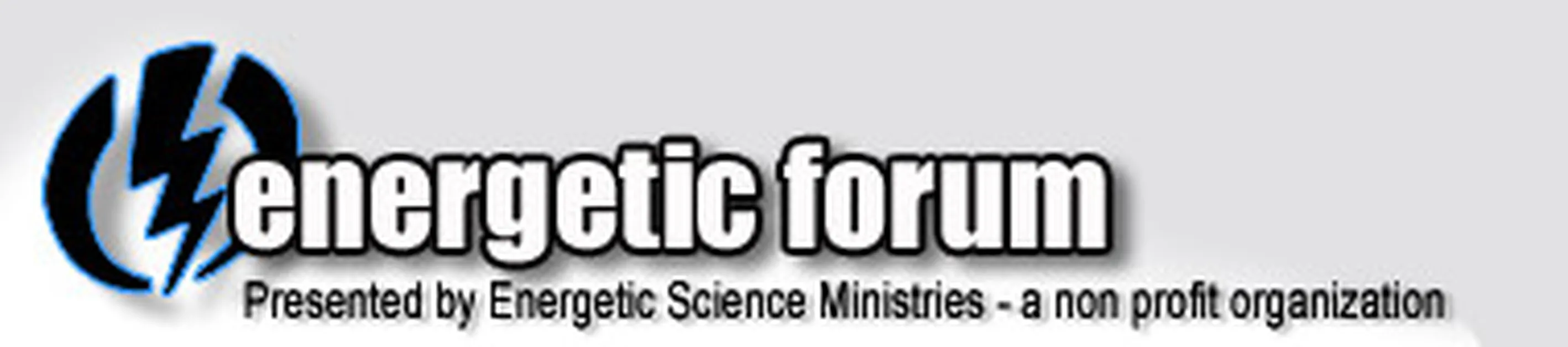Header image for the Energetic Forum, featuring a lightning bolt logo with the text "Energetic Forum" in bold letters