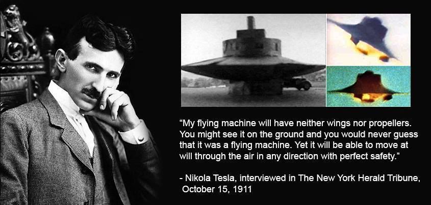 Nikola Tesla's Vision for Flying Machines