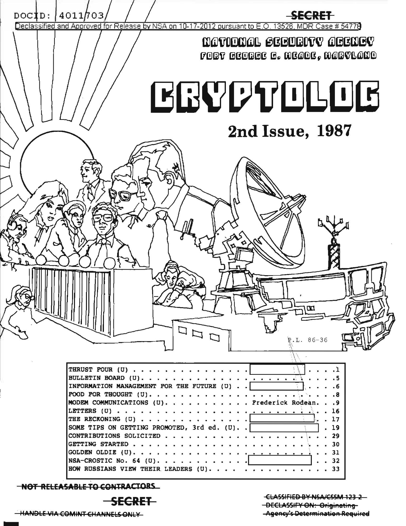 Cryptolog, 1987 2nd issue