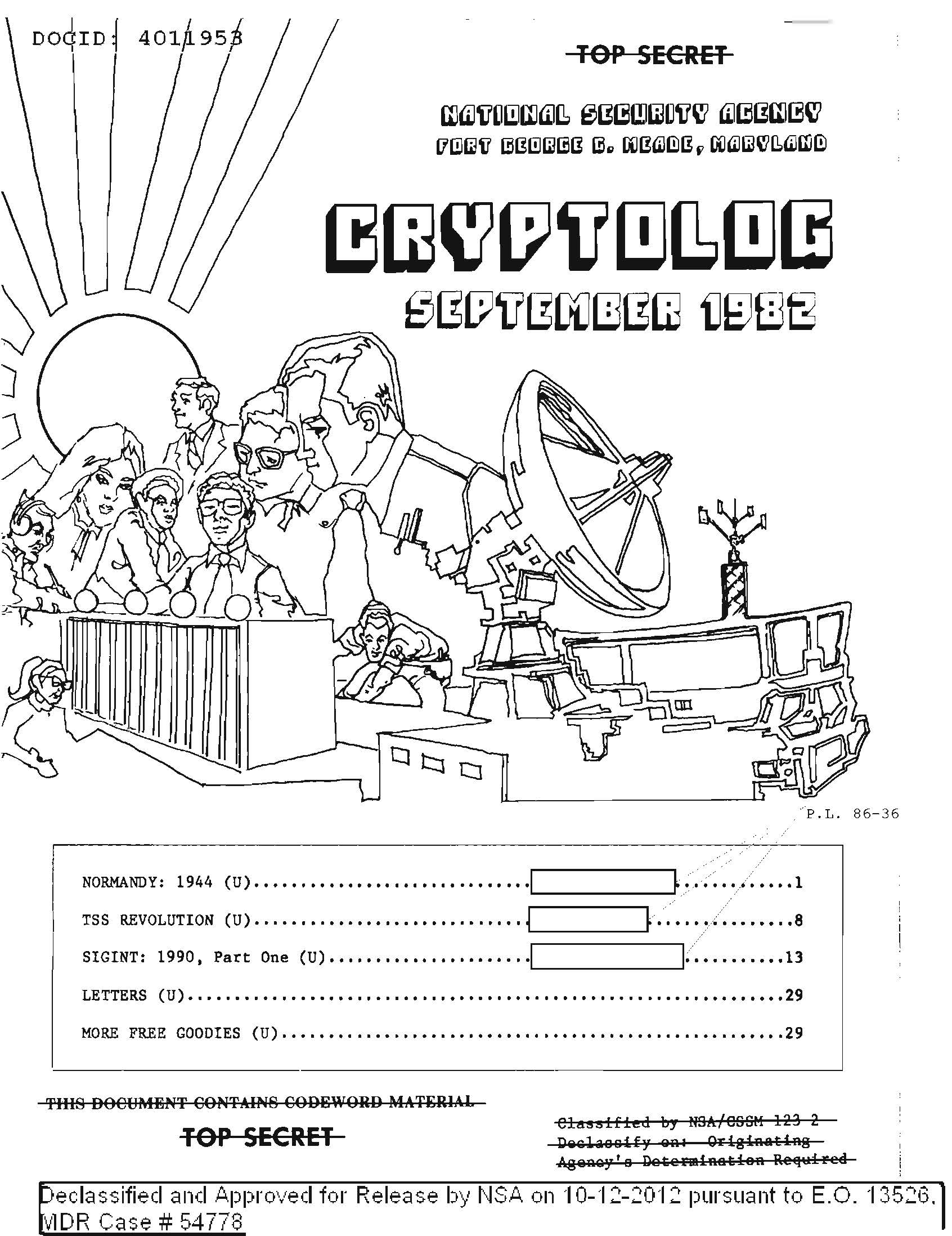 Cryptolog, Vol. IX No. 9, September 1982