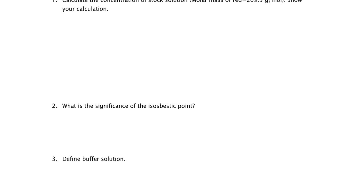 05 pKa of methyl red UV Vis expt prelab questions