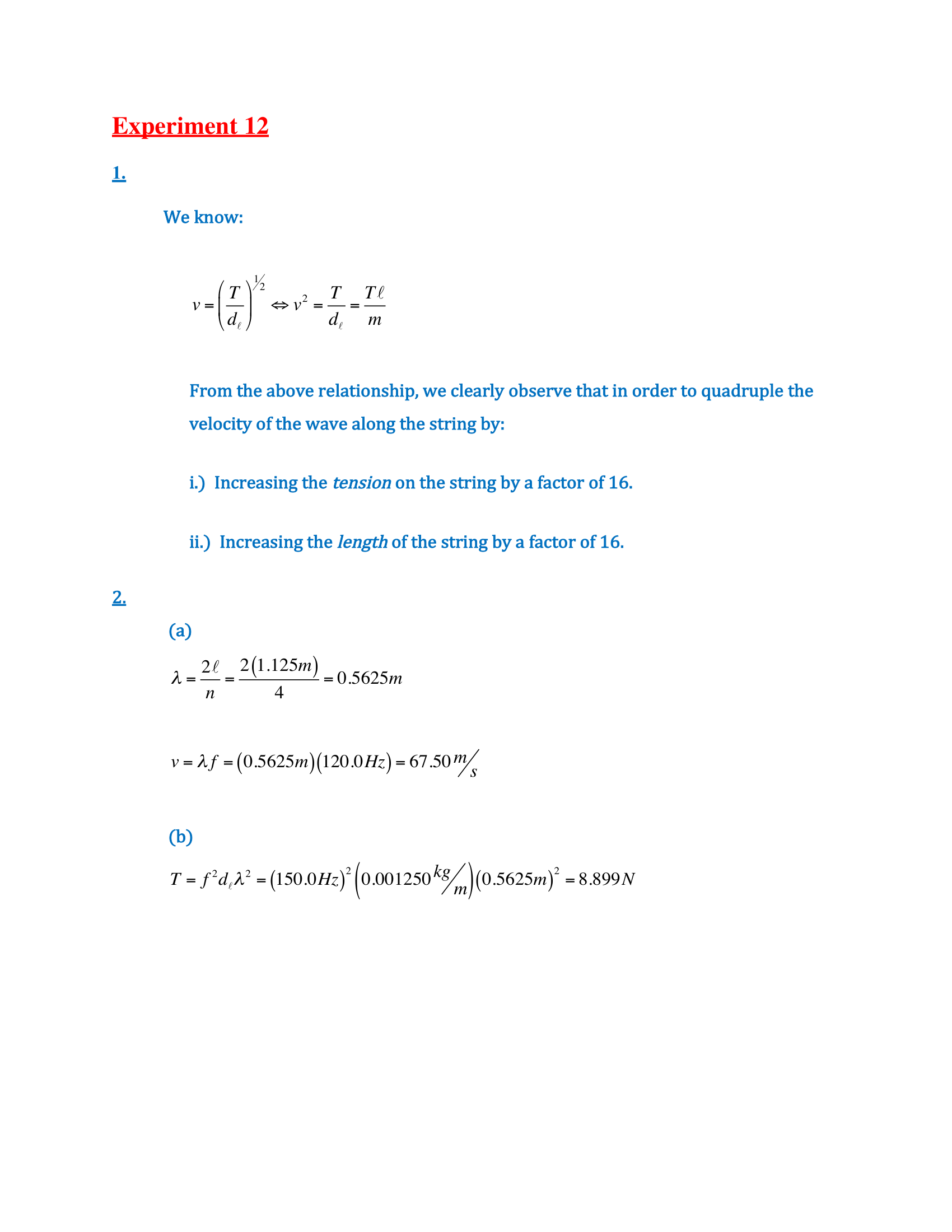 1121 Quiz Final Practice Problems Solutions