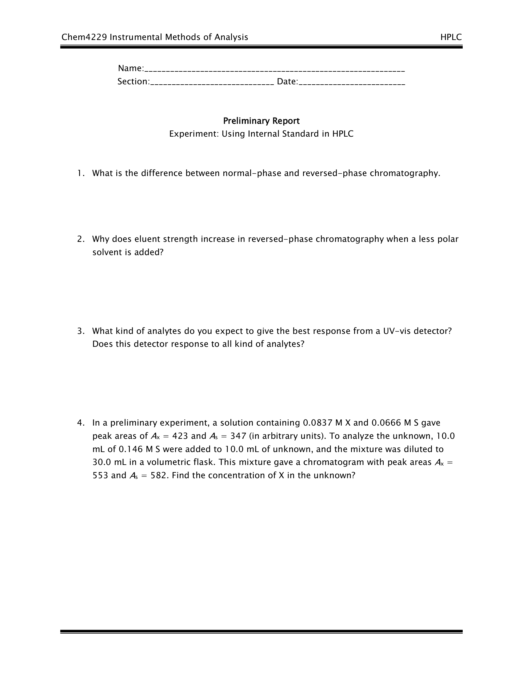 03 Hplc Internal Standards Prelab Questions