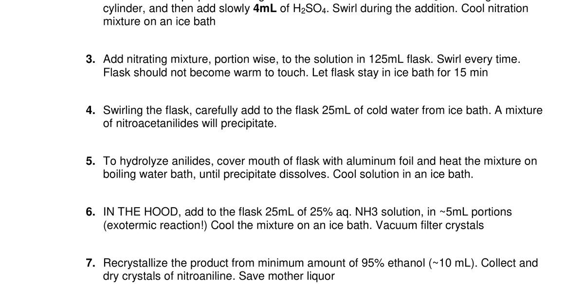 Nitration of Acetanilide
