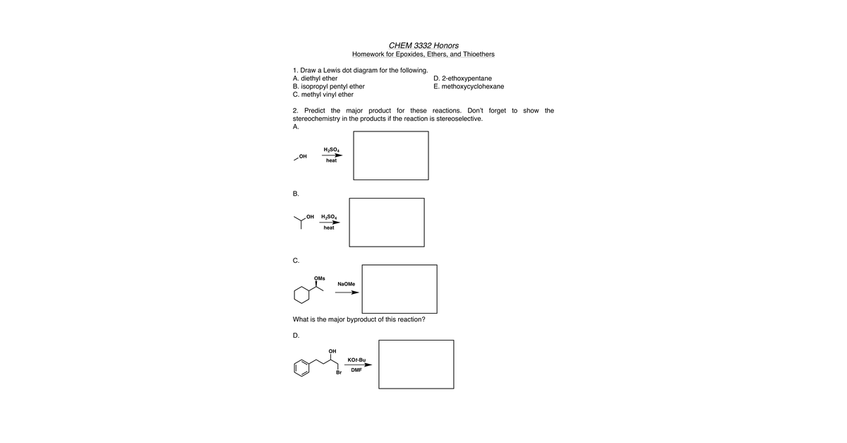 HW 1 Ethers