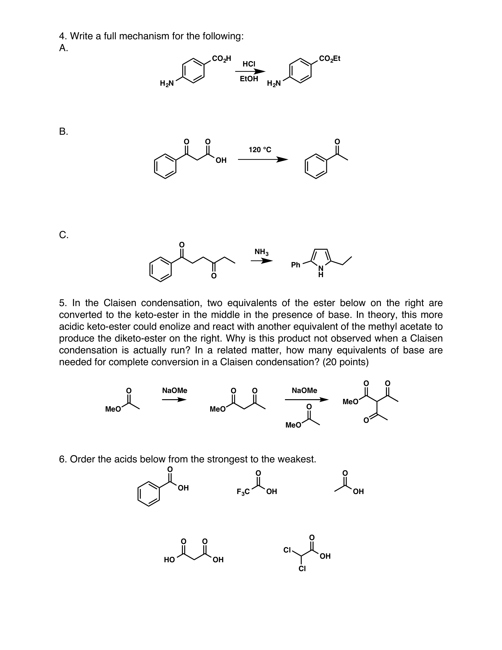 Hw 6 Carboxylic Acids