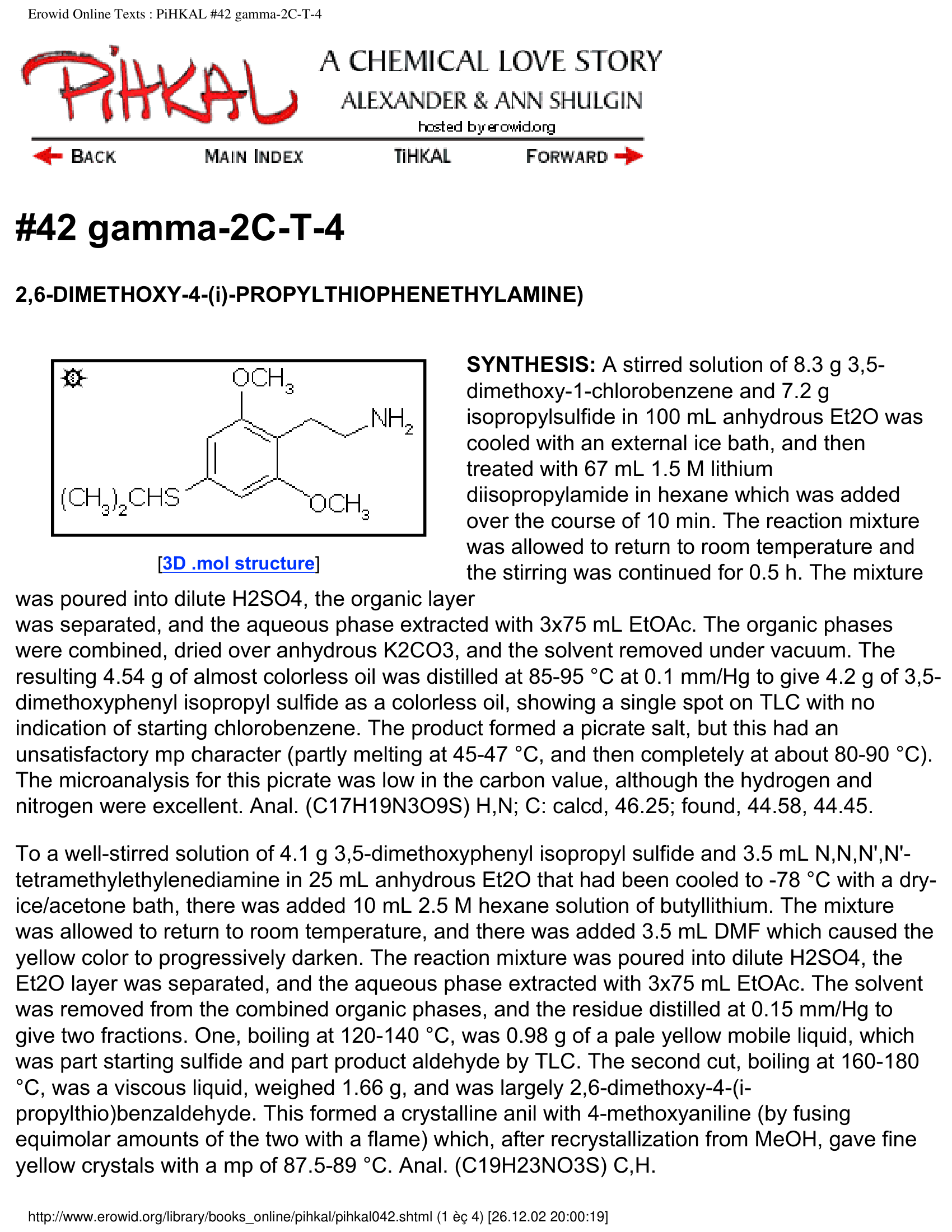Shulgin Pihkal Achemicalovestory