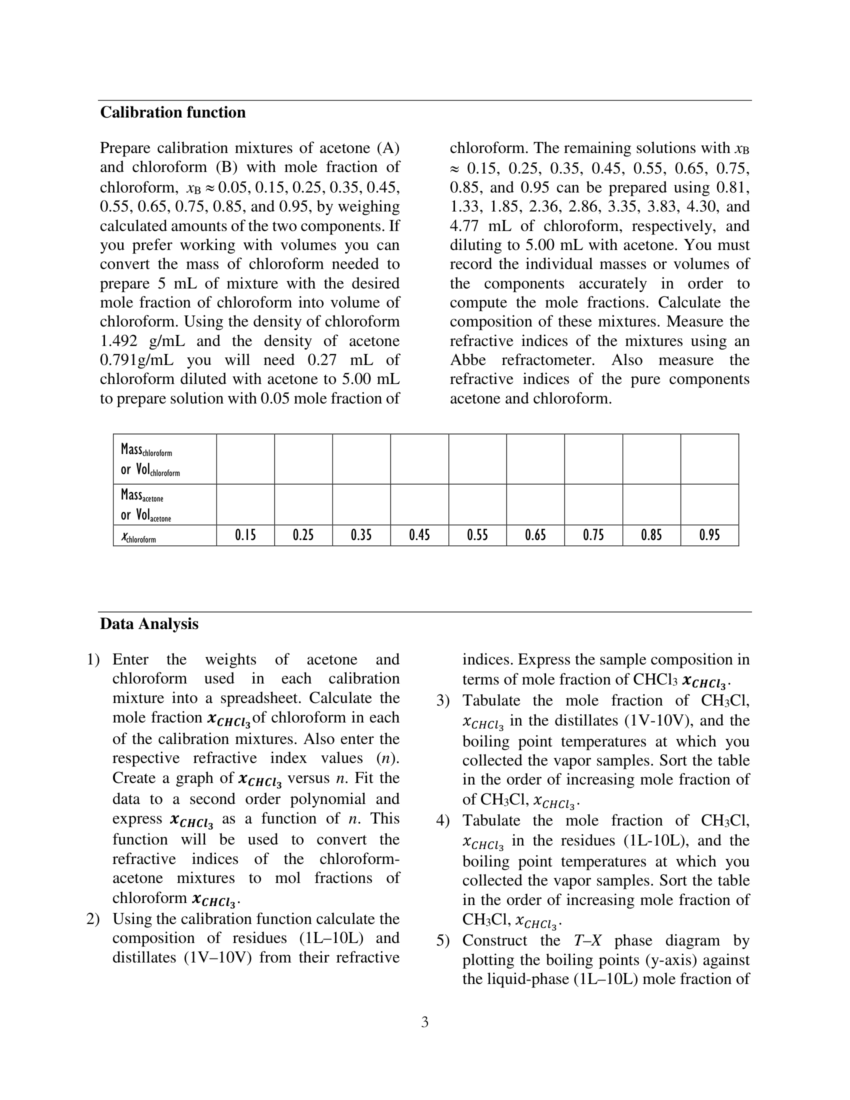 Experiment 04 Binary Liquid Vapor Phase Diagram
