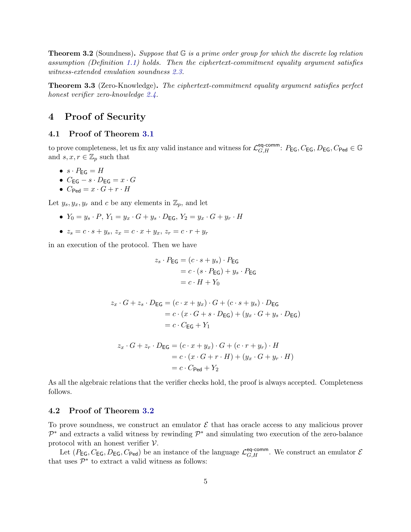 Ciphertext Commitment Equality