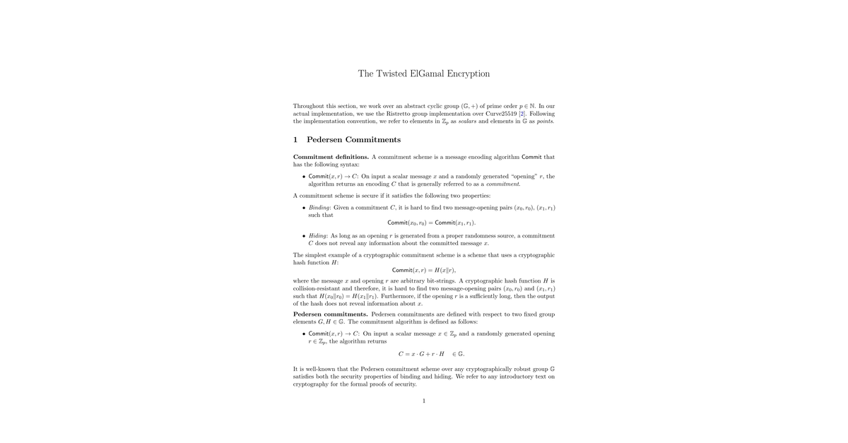 The Twisted ElGamal Encryption
