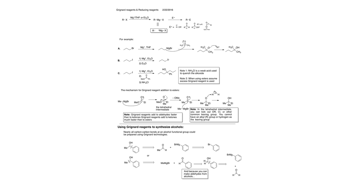 Chap20 Grignard Reagents