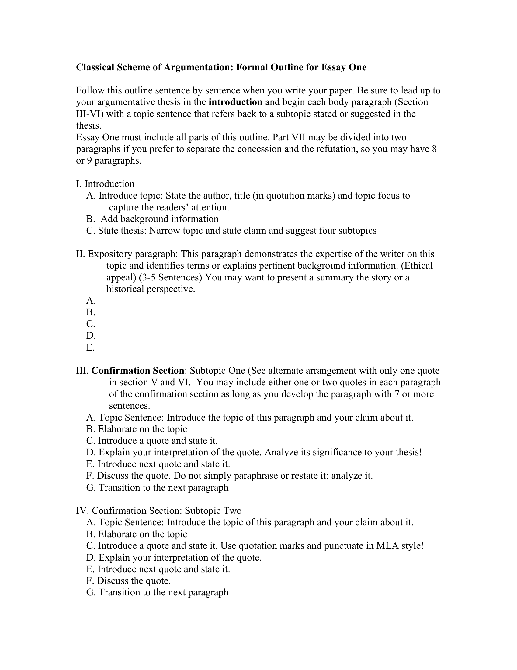 Classical Scheme Of Argumentationrevised