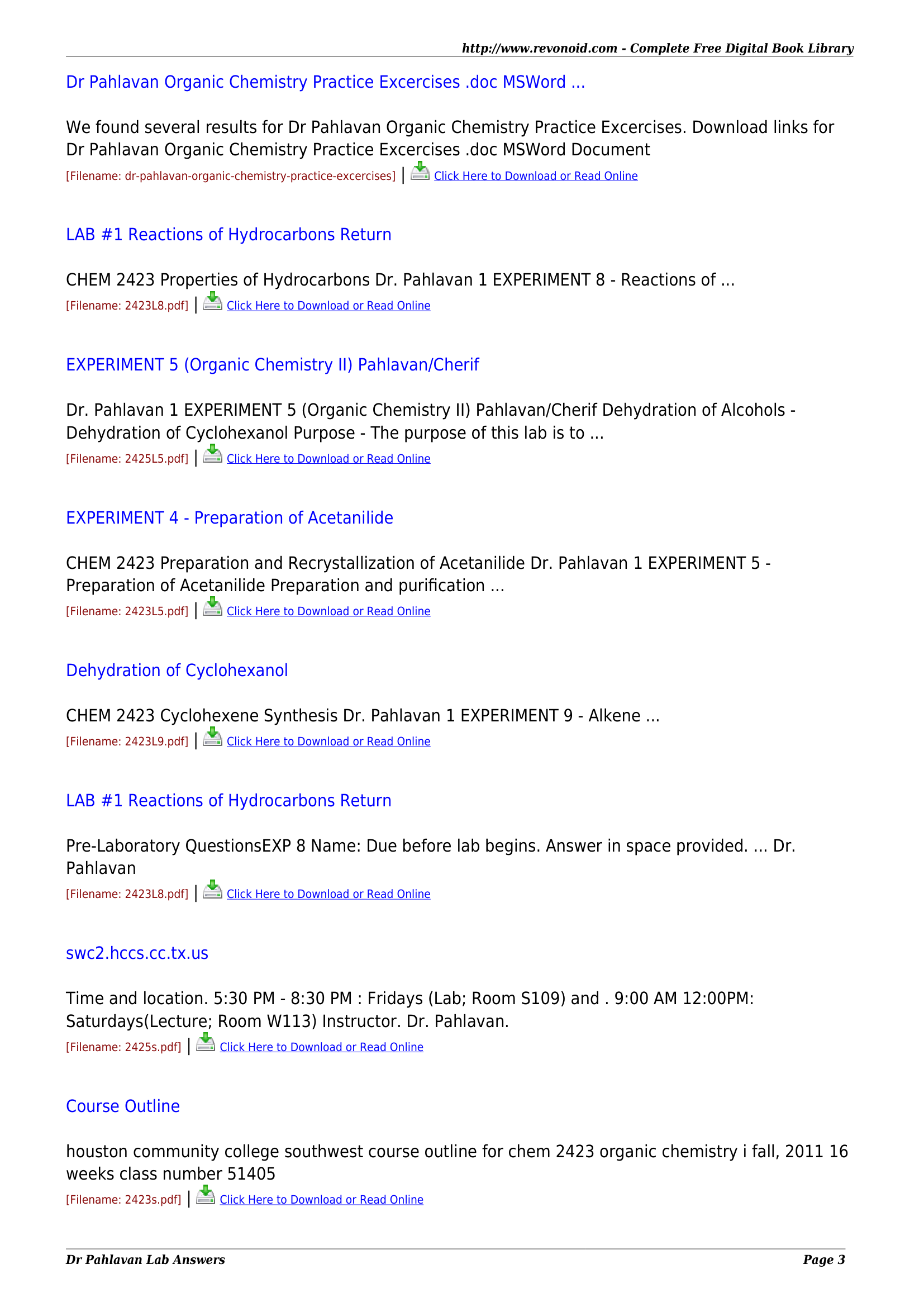 Dr Pahlavan Lab Answers