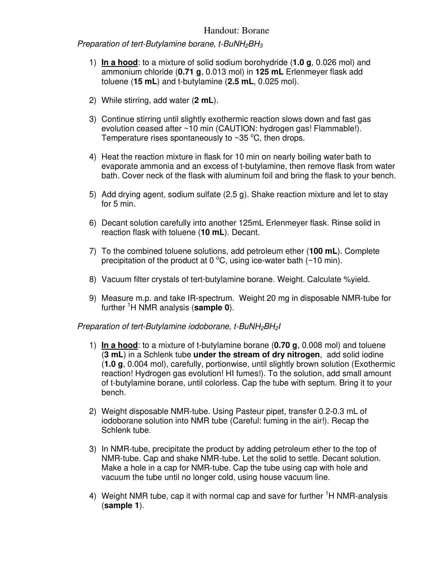 Handout Borane Students(1)