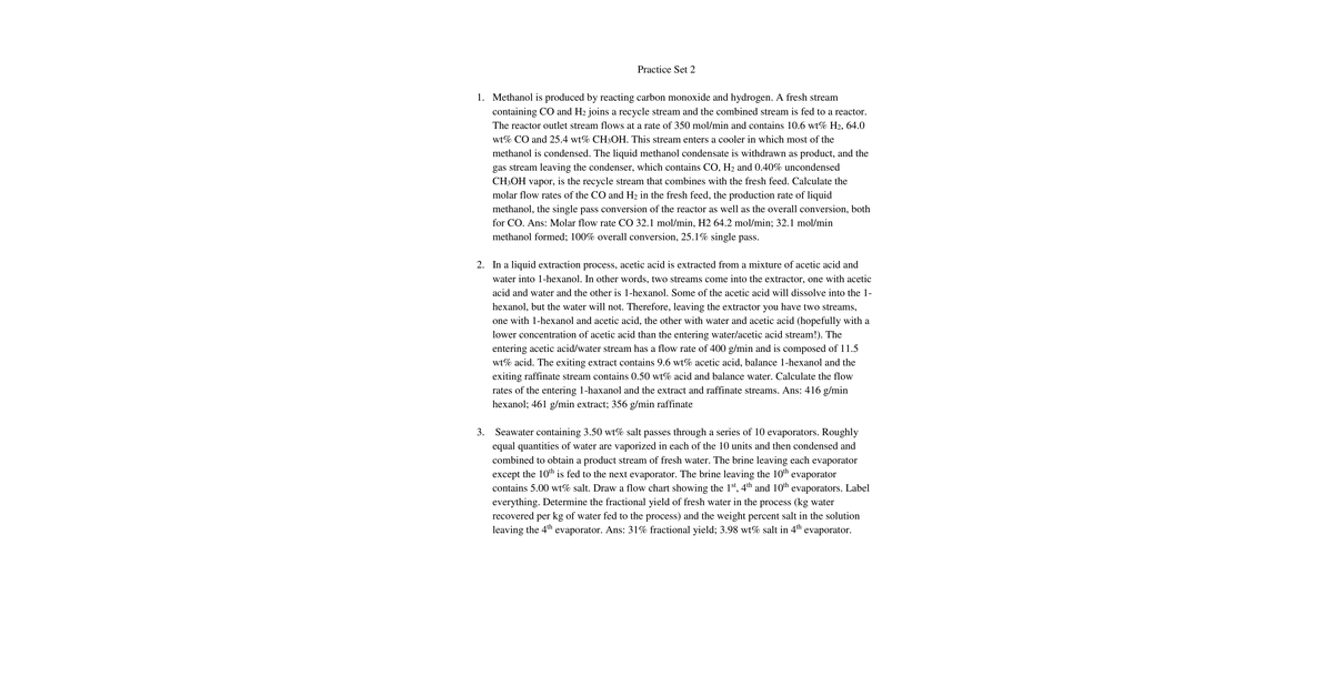 Set 2 With Answers