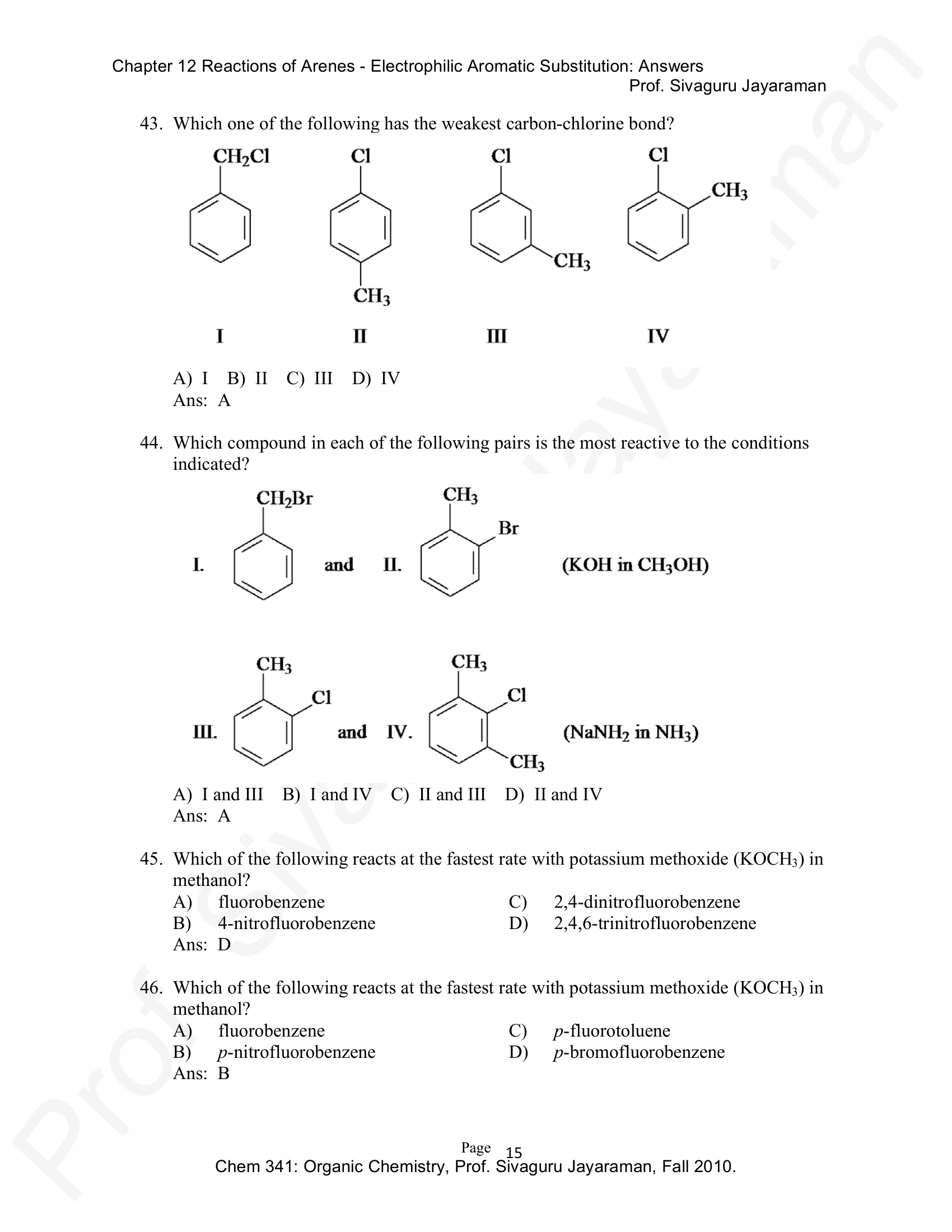 Siva Chem341 Chapter 12 Answers