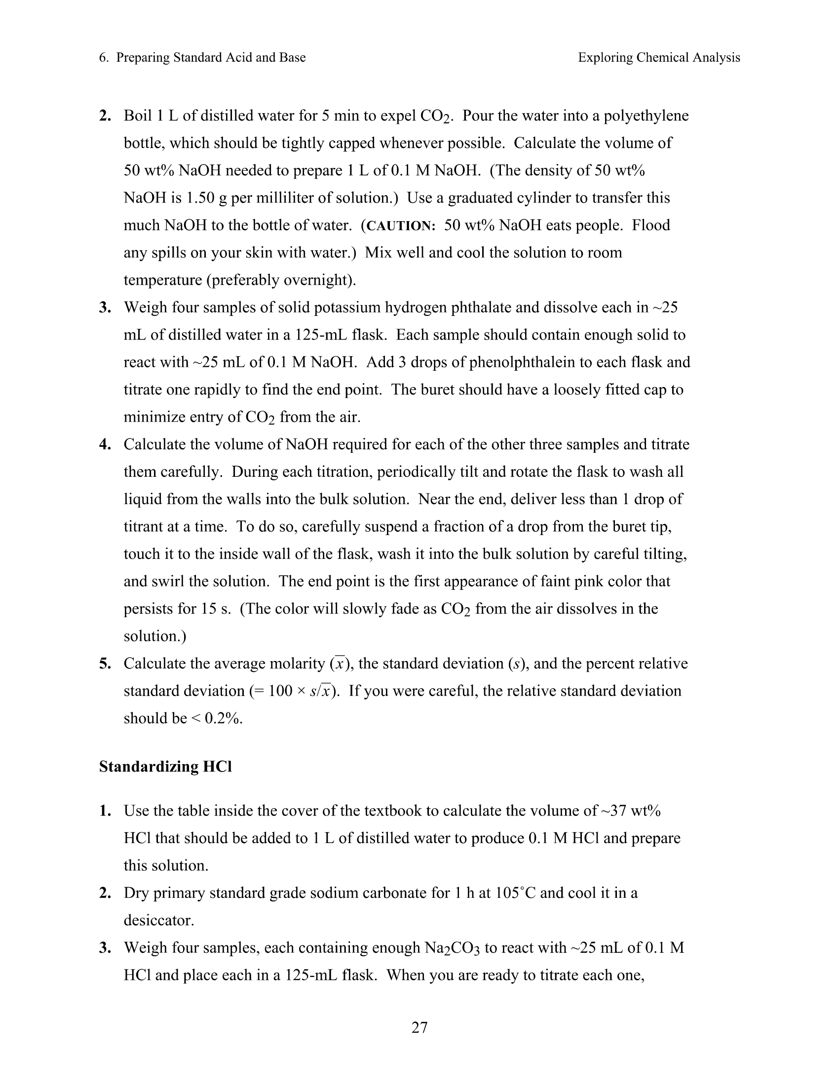 Experiments Preparing Standard Acid And Base Page 2