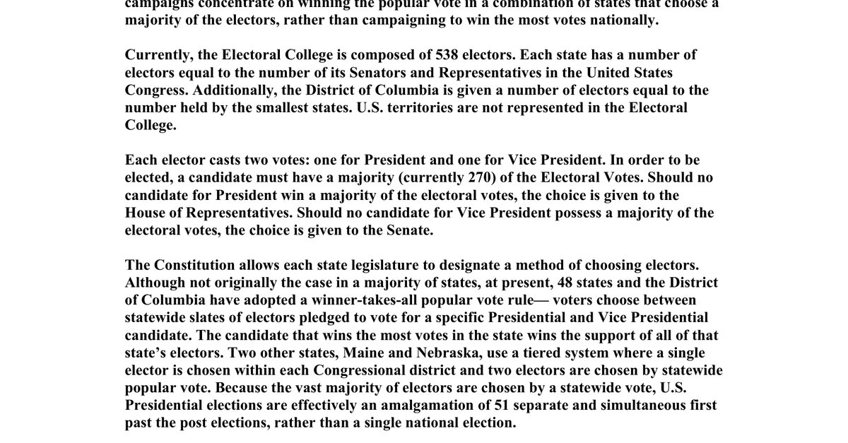 THEELECTORALCOLLEGE