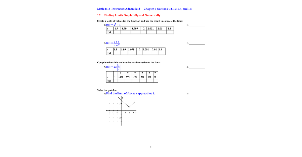 CH1 Handout