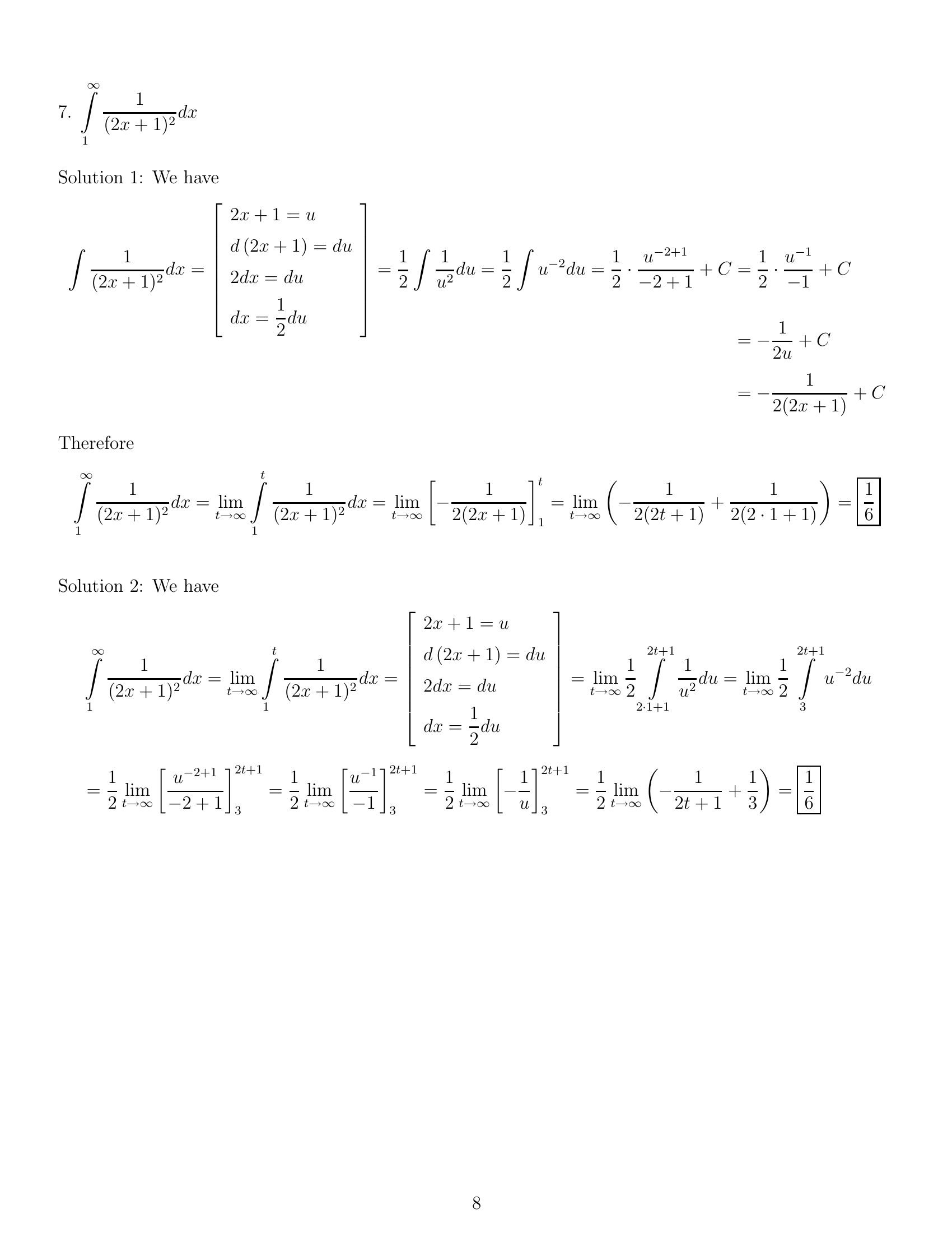 Calculus Ii 11 Fall 2013 Midterm 1 Solutions