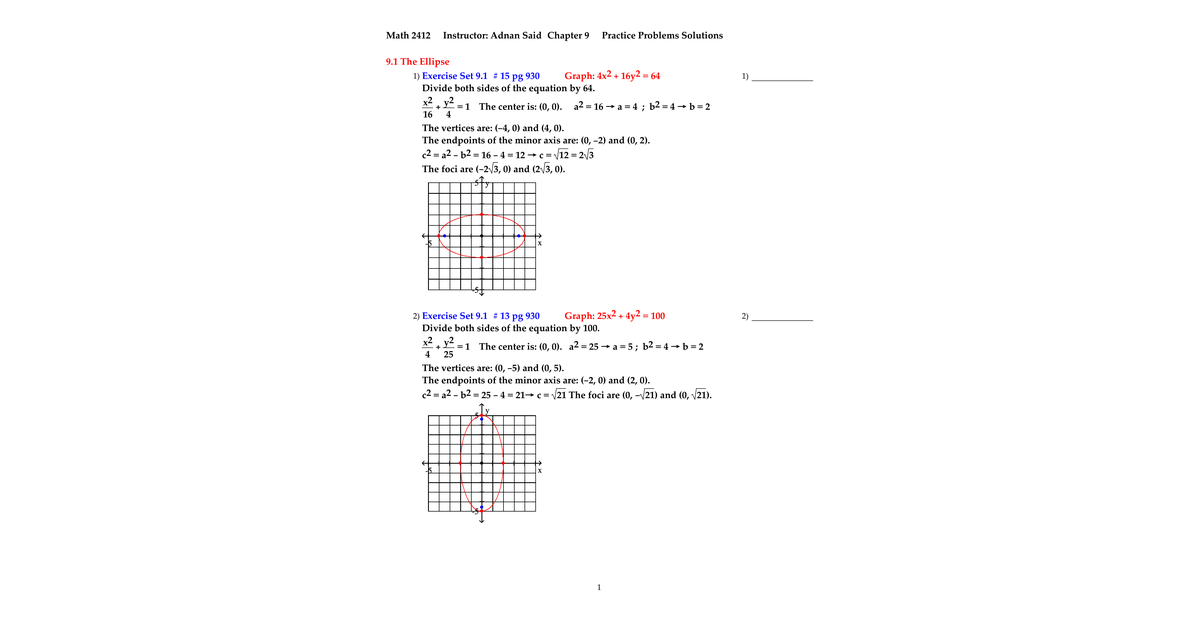 Ch9 Practice Problems