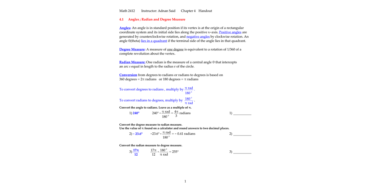 Handouts
