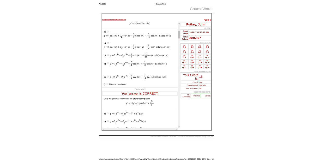 Assignments