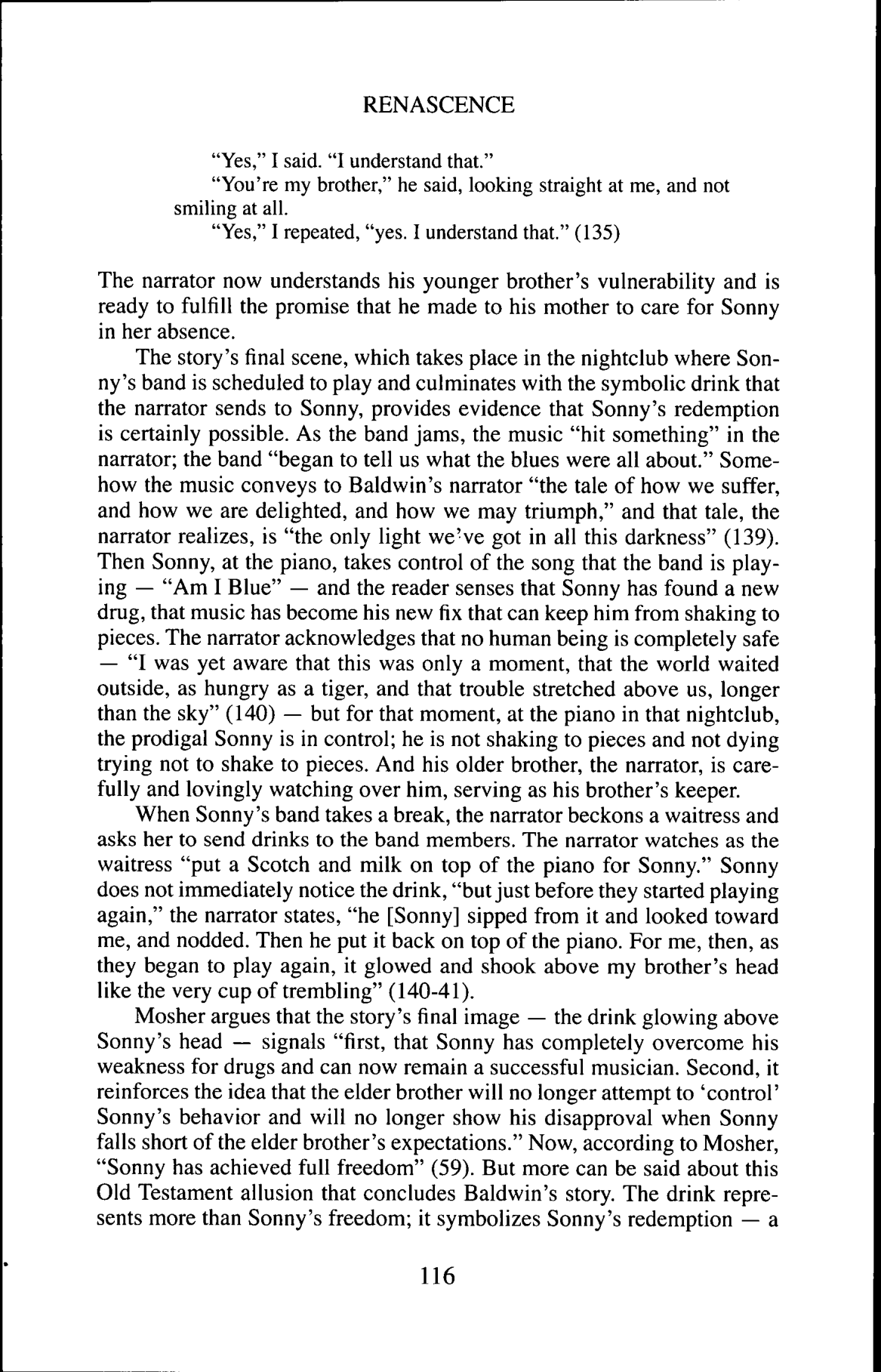 Biblical Foundations Of Sonnys Blues