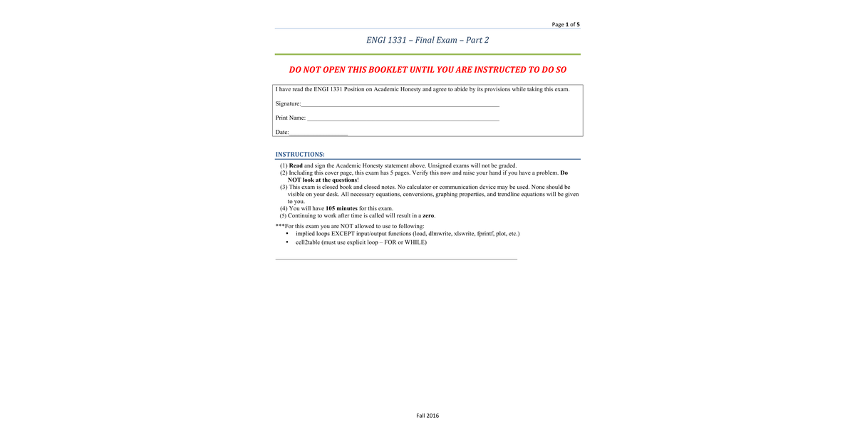 ENGI1331 FinalExam Instructions Part2