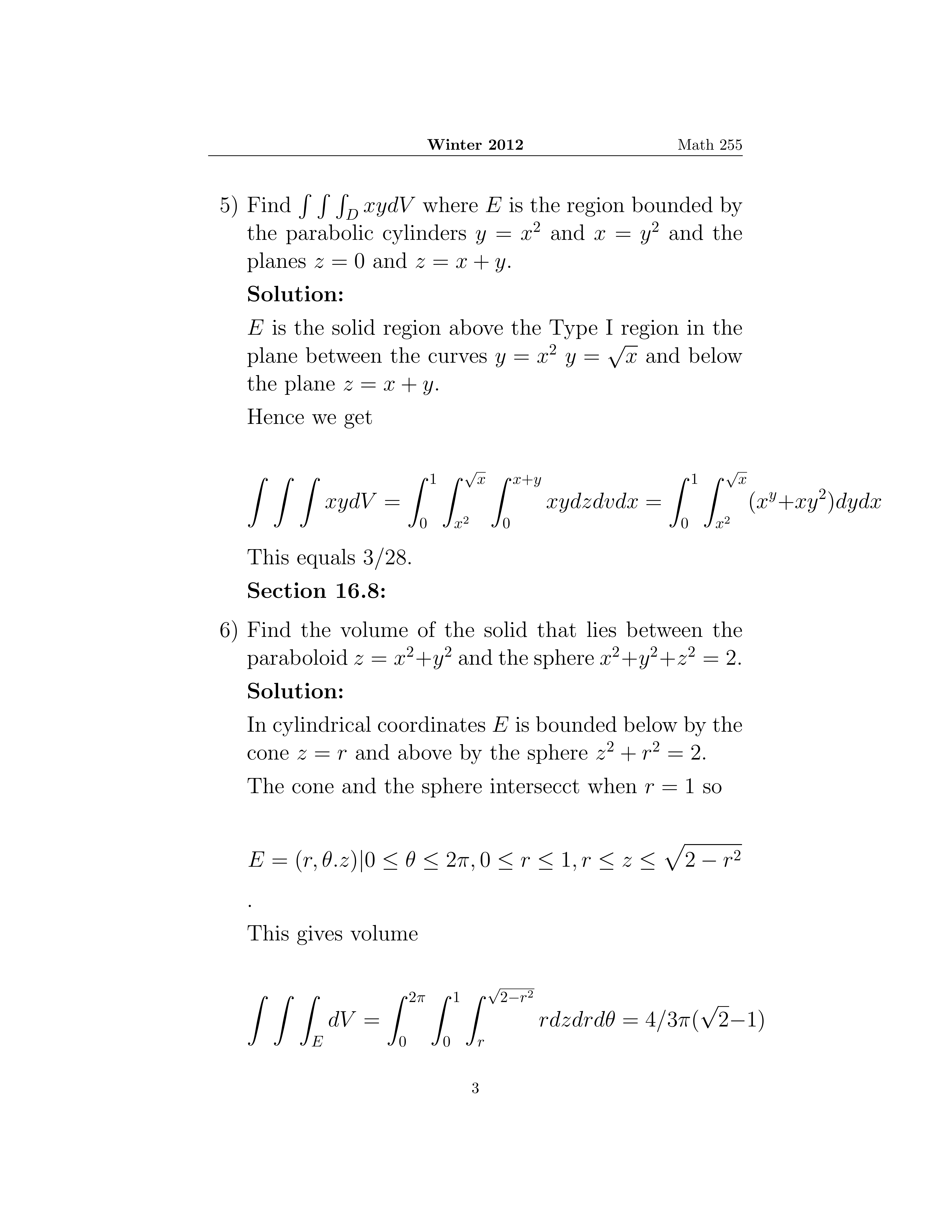 Math255 Pset9Solns