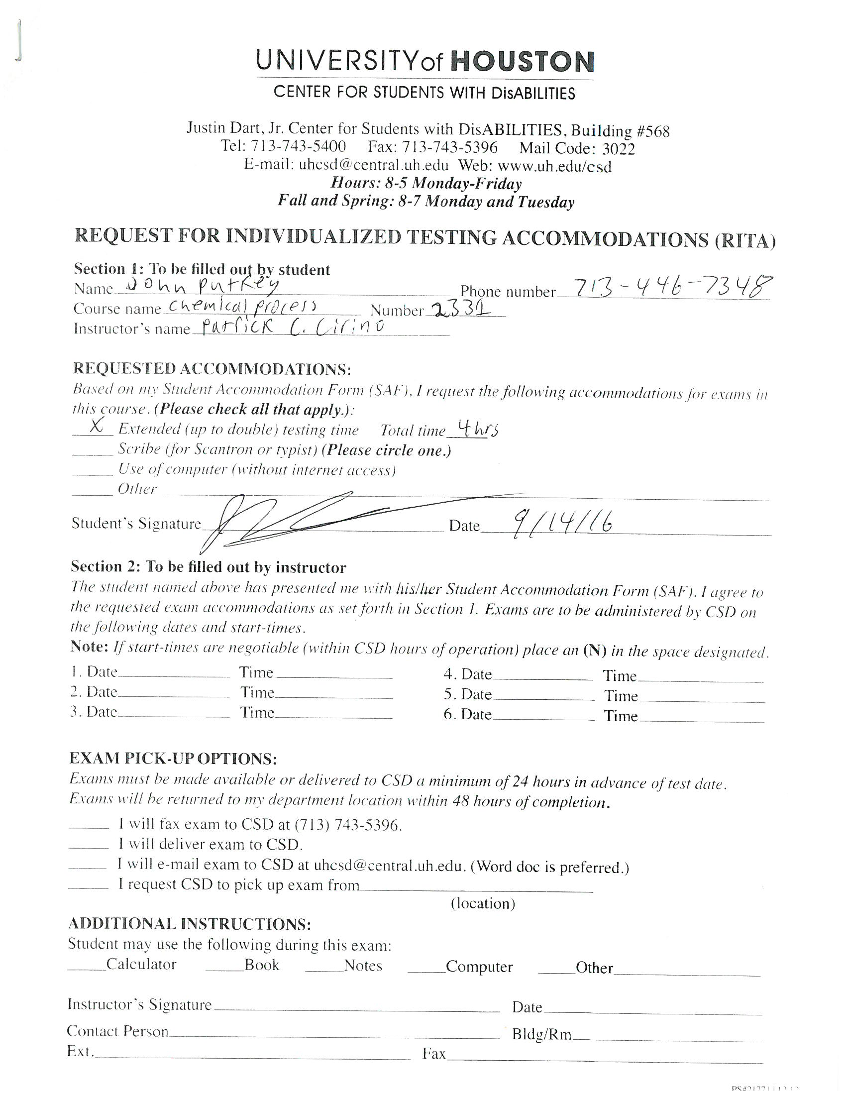 Csd Forms John Putkey