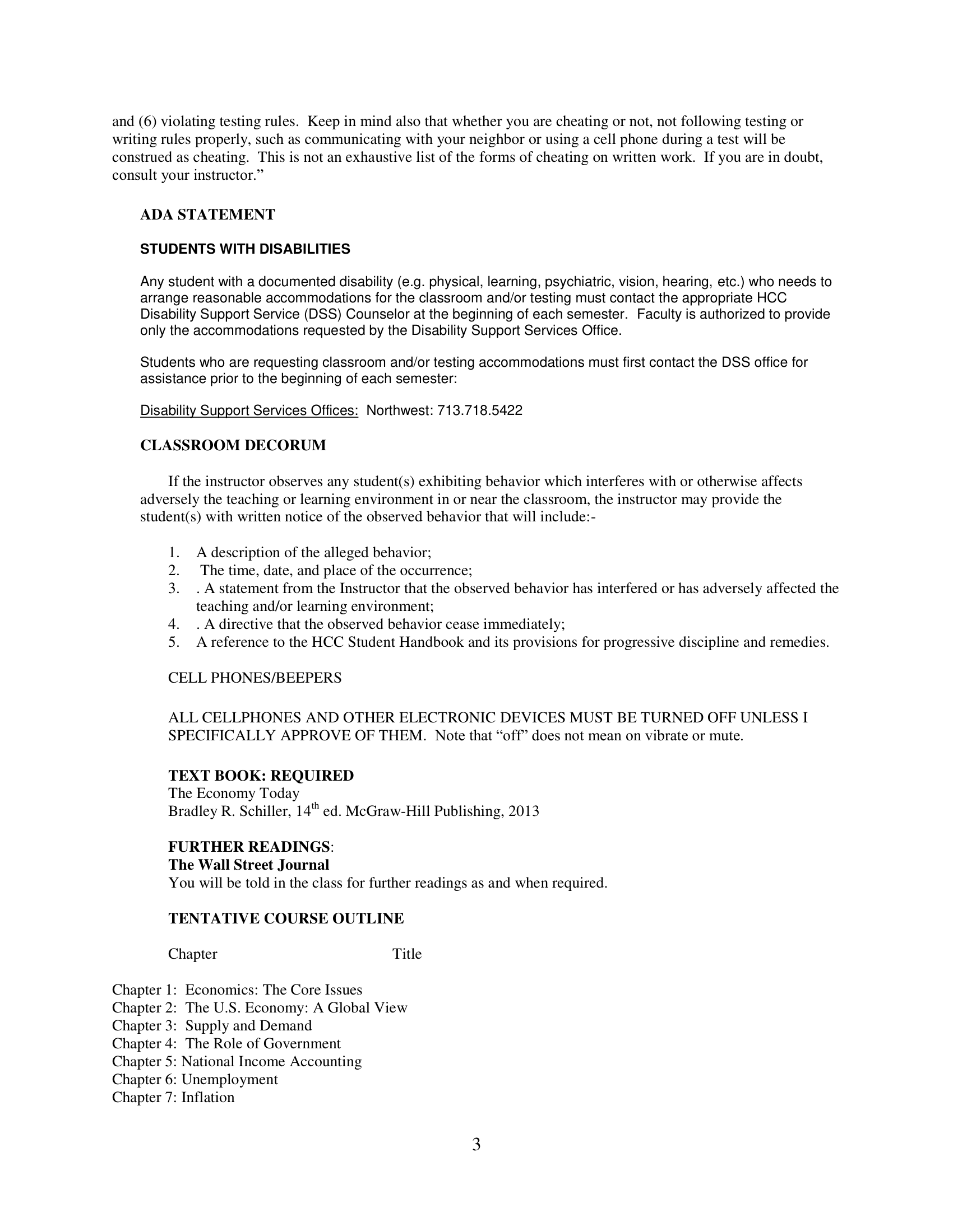 Econ 2301.72927 Syllabus Sara