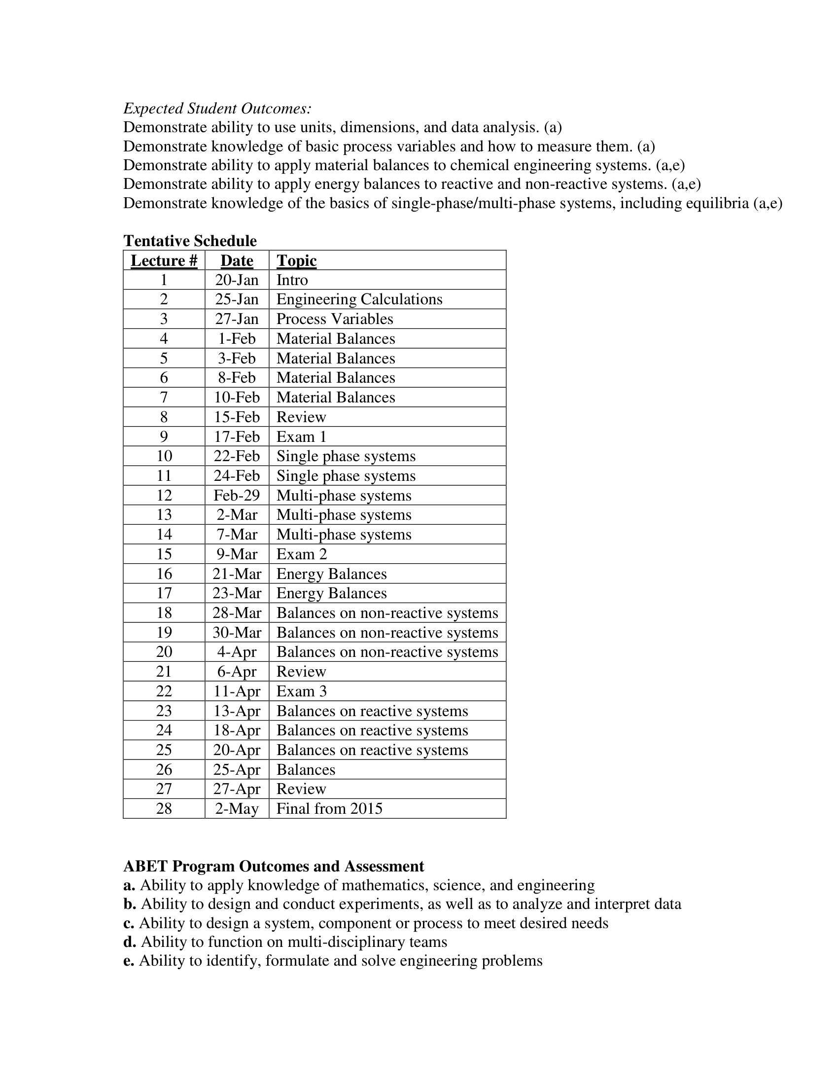 Syllabus Chee 2331 Spring 2016 R2