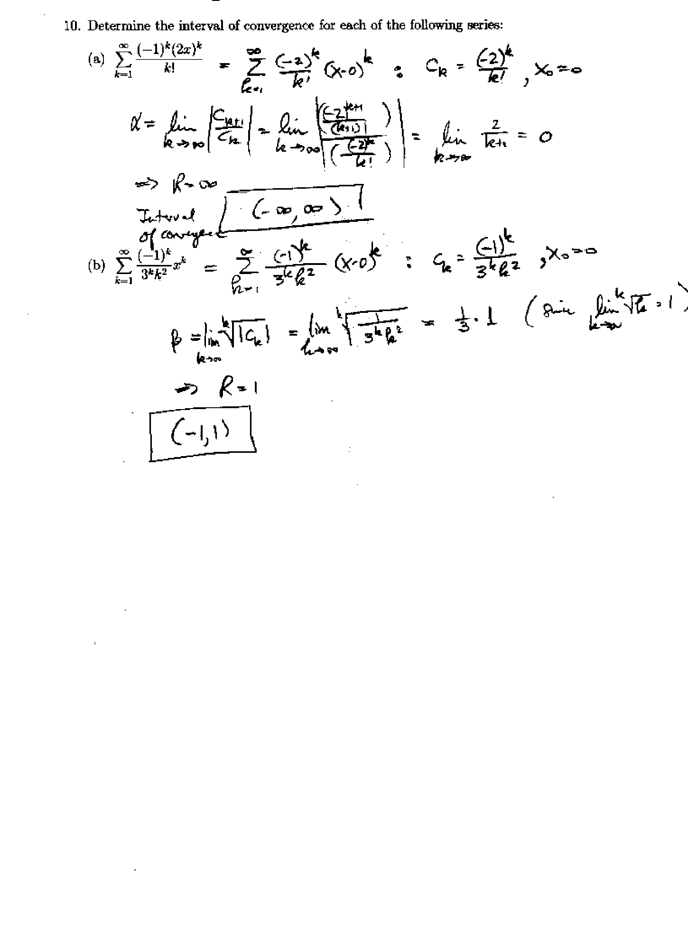 Final Sample Solutions