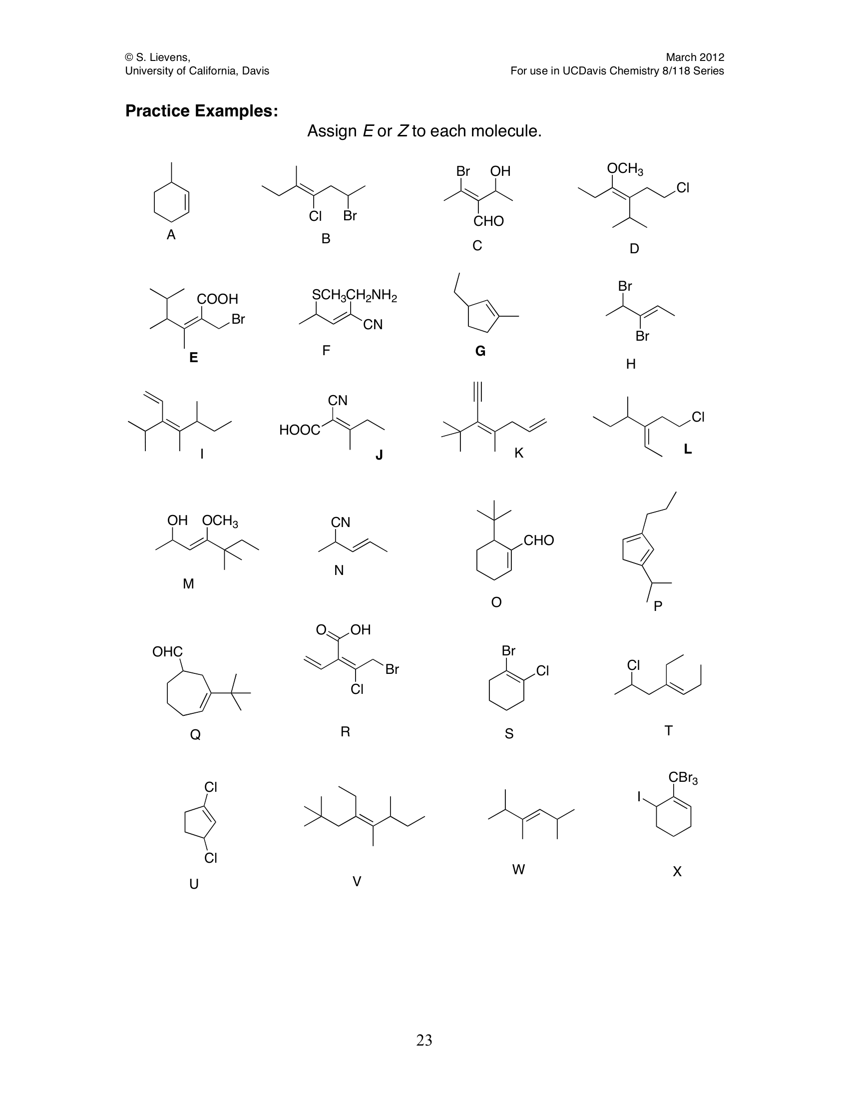 Stereotut Alkene