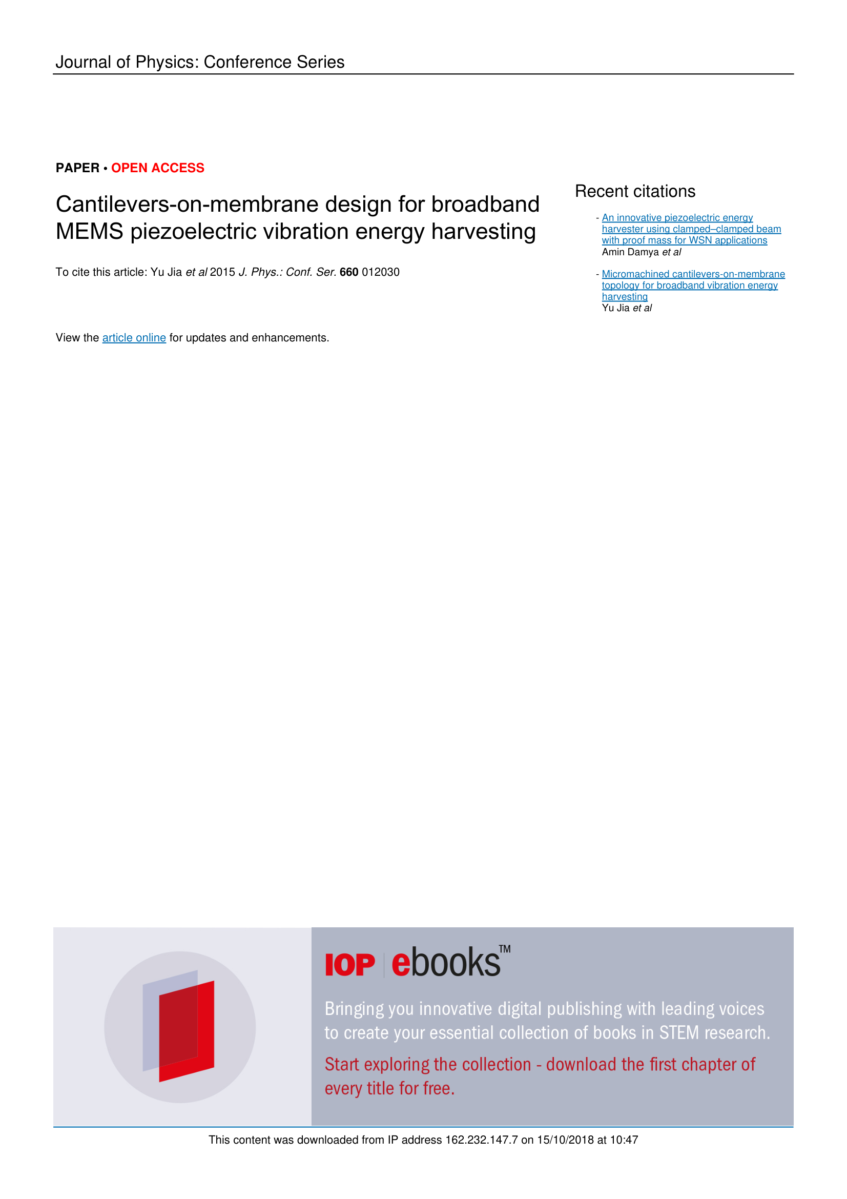Cantilevers-on-membrane design for broadband MEMS piezoelectric vibration energy harvesting