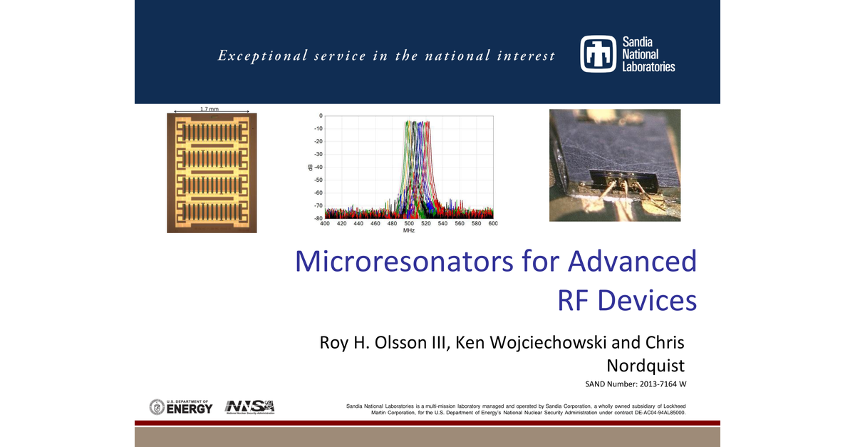 Microresonator Overview 1